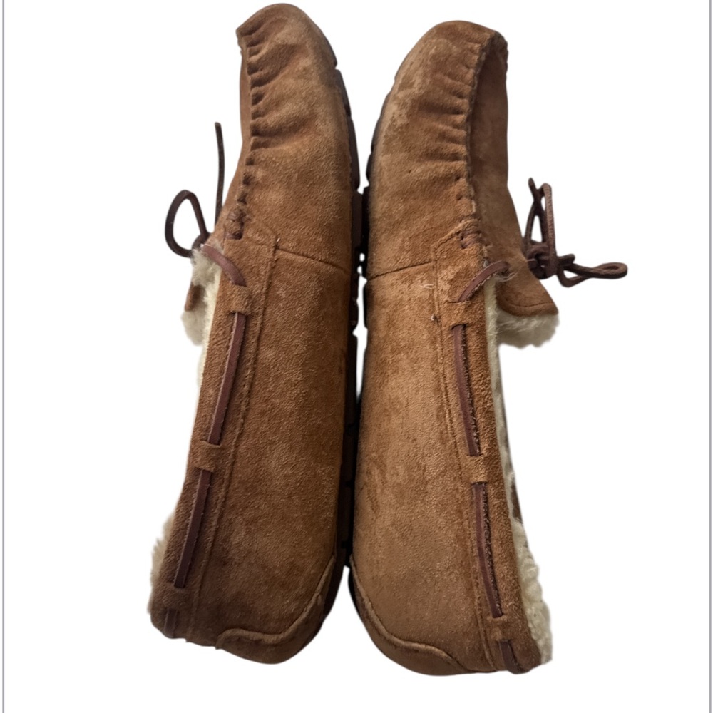 UGG Dakota Slippers Shearling Moccasin 5612 Suede Chestnut Tan Women’s Size 9 - Picture 9 of 9